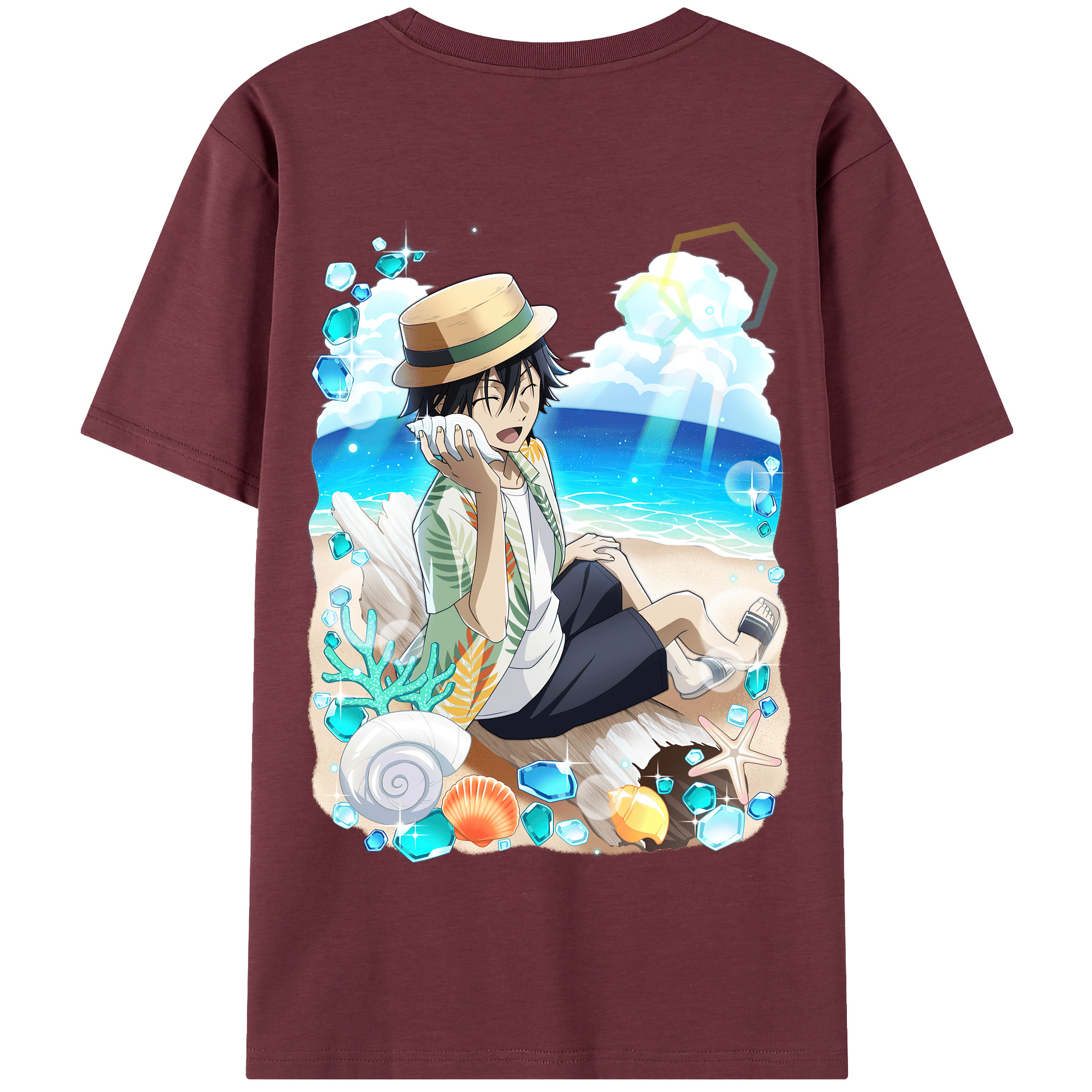 （画像用） 文豪ストレイドッグス Bungo Stray Dogs 綿100％半袖Tシャツ（背面プリント）